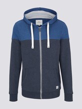 Sweatjacke mit Kapuze im Colorblocking - Männer - Sky Captain Blue Sweatjacke mit Kapuze im Colorblocking - Männer - Sky Captain Blue - 7 - TOM TAILOR