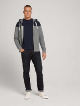 Sweatjacke mit Kapuze im Colorblocking - Männer - Middle Grey Mélange Sweatjacke mit Kapuze im Colorblocking - Männer - Middle Grey Mélange - 3 - TOM TAILOR