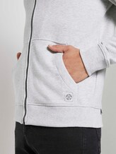 Sweatjacke mit Kapuze im Colorblocking - Männer - Light Stone Grey Melange Sweatjacke mit Kapuze im Colorblocking - Männer - Light Stone Grey Melange - 10 - TOM TAILOR