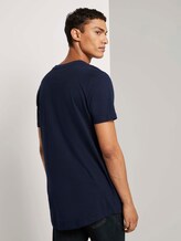 T-Shirt mit kleinem Schriftprint - Männer - Sky Captain Blue T-Shirt mit kleinem Schriftprint - Männer - Sky Captain Blue - 2 - TOM TAILOR Denim