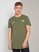 T-Shirt mit kleinem Schriftprint - Männer - Dry Greyish Olive T-Shirt mit kleinem Schriftprint - Männer - Dry Greyish Olive - 1 - TOM TAILOR Denim