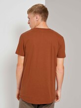 T-Shirt mit kleinem Schriftprint - Männer - Goji Orange T-Shirt mit kleinem Schriftprint - Männer - Goji Orange - 2 - TOM TAILOR Denim