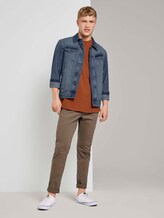 T-Shirt mit kleinem Schriftprint - Männer - Goji Orange T-Shirt mit kleinem Schriftprint - Männer - Goji Orange - 3 - TOM TAILOR Denim
