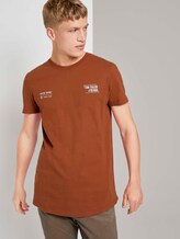 T-Shirt mit kleinem Schriftprint - Männer - Goji Orange T-Shirt mit kleinem Schriftprint - Männer - Goji Orange - 5 - TOM TAILOR Denim