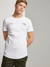 T-Shirt mit kleinem Schriftprint - Männer - White T-Shirt mit kleinem Schriftprint - Männer - White - 5 - TOM TAILOR Denim