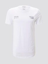 T-Shirt mit kleinem Schriftprint - Männer - White T-Shirt mit kleinem Schriftprint - Männer - White - 7 - TOM TAILOR Denim