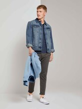 Meliertes T-Shirt mit V-Ausschnitt - Männer - Sky Captain Blue Non-Solid Meliertes T-Shirt mit V-Ausschnitt - Männer - Sky Captain Blue Non-Solid - 3 - TOM TAILOR Denim