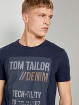 T-Shirt mit Print - Männer - Sky Captain Blue T-Shirt mit Print - Männer - Sky Captain Blue - 9 - TOM TAILOR Denim