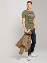 T-shirt with a print - Men - Dry Greyish Olive T-shirt with a print - Men - Dry Greyish Olive - 3 - TOM TAILOR Denim