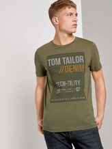 T-shirt with a print - Men - Dry Greyish Olive T-shirt with a print - Men - Dry Greyish Olive - 5 - TOM TAILOR Denim