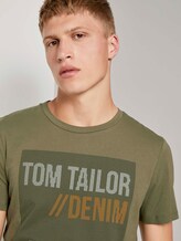 T-shirt with a print - Men - Dry Greyish Olive T-shirt with a print - Men - Dry Greyish Olive - 9 - TOM TAILOR Denim