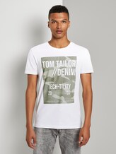 T-Shirt mit Print - Männer - White T-Shirt mit Print - Männer - White - 1 - TOM TAILOR Denim