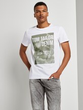 T-Shirt mit Print - Männer - White T-Shirt mit Print - Männer - White - 5 - TOM TAILOR Denim