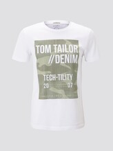 T-Shirt mit Print - Männer - White T-Shirt mit Print - Männer - White - 7 - TOM TAILOR Denim