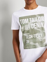 T-Shirt mit Print - Männer - White T-Shirt mit Print - Männer - White - 9 - TOM TAILOR Denim