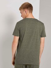 Meliertes T-Shirt mit Fotoprint - Männer - dry greyish olive melange Meliertes T-Shirt mit Fotoprint - Männer - dry greyish olive melange - 2 - TOM TAILOR Denim
