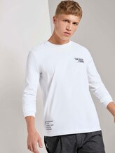 Langarmshirt mit platzierten Prints - Männer - White Langarmshirt mit platzierten Prints - Männer - White - 5 - TOM TAILOR Denim