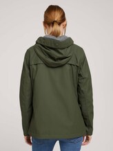 Regenjacke mit Kapuze - Frauen - Olive Night Green Regenjacke mit Kapuze - Frauen - Olive Night Green - 2 - TOM TAILOR