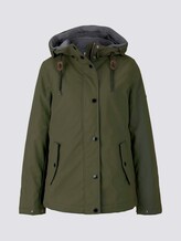 Rain parka with a hood - Women - Olive Night Green Rain parka with a hood - Women - Olive Night Green - 7 - TOM TAILOR