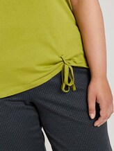 T-Shirt mit kleinem Schleifendetail - Frauen - wood green T-Shirt mit kleinem Schleifendetail - Frauen - wood green - 10 - My True Me