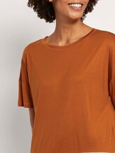 T-Shirt mit gestreiftem Saum - Frauen - Baked Ginger Orange T-Shirt mit gestreiftem Saum - Frauen - Baked Ginger Orange - 9 - Mine to five