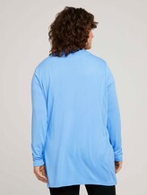 Lockerer Shirt-Cardigan - Frauen - sea blue Lockerer Shirt-Cardigan - Frauen - sea blue - 2 - My True Me