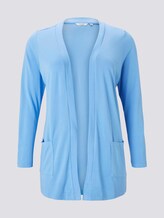 Lockerer Shirt-Cardigan - Frauen - sea blue Lockerer Shirt-Cardigan - Frauen - sea blue - 7 - My True Me