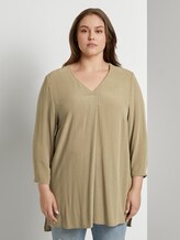 Bluse mit Faltendetails - Frauen - New Light Khaki Bluse mit Faltendetails - Frauen - New Light Khaki - 1 - My True Me
