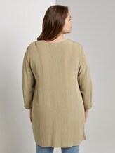 Bluse mit Faltendetails - Frauen - New Light Khaki Bluse mit Faltendetails - Frauen - New Light Khaki - 2 - My True Me