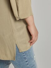 Bluse mit Faltendetails - Frauen - New Light Khaki Bluse mit Faltendetails - Frauen - New Light Khaki - 9 - My True Me