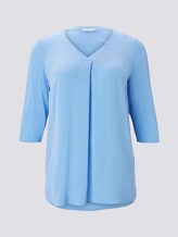 Bluse mit Faltendetails - Frauen - sea blue Bluse mit Faltendetails - Frauen - sea blue - 7 - My True Me