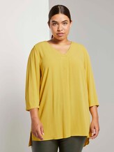 Bluse mit Faltendetails - Frauen - california sand yellow Bluse mit Faltendetails - Frauen - california sand yellow - 1 - My True Me
