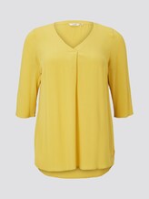 Bluse mit Faltendetails - Frauen - california sand yellow Bluse mit Faltendetails - Frauen - california sand yellow - 7 - My True Me