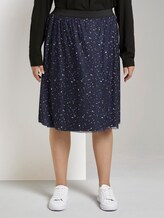 Curvy - Gemusterter Mesh-Rock - Frauen - navy based terrazzo Curvy - Gemusterter Mesh-Rock - Frauen - navy based terrazzo - 1 - My True Me