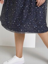 Curvy - Gemusterter Mesh-Rock - Frauen - navy based terrazzo Curvy - Gemusterter Mesh-Rock - Frauen - navy based terrazzo - 9 - My True Me
