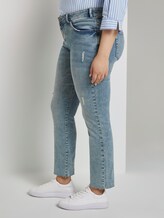 Skinny Fit Jeans mit Destroys - Frauen - light stone wash denim Skinny Fit Jeans mit Destroys - Frauen - light stone wash denim - 11 - My True Me