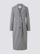 Langer Mantel mit Bindegürtel - Frauen - Smooth Grey Melange Langer Mantel mit Bindegürtel - Frauen - Smooth Grey Melange - 7 - TOM TAILOR
