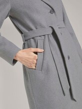 Langer Mantel mit Bindegürtel - Frauen - Smooth Grey Melange Langer Mantel mit Bindegürtel - Frauen - Smooth Grey Melange - 9 - TOM TAILOR