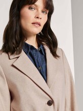 Langer Mantel mit Bindegürtel - Frauen - light-camel melange Langer Mantel mit Bindegürtel - Frauen - light-camel melange - 9 - TOM TAILOR