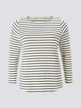 Gestreiftes Langarmshirt - Frauen - white wood navy stripe Gestreiftes Langarmshirt - Frauen - white wood navy stripe - 7 - My True Me
