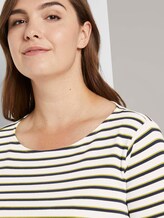 Gestreiftes Langarmshirt - Frauen - white wood navy stripe Gestreiftes Langarmshirt - Frauen - white wood navy stripe - 9 - My True Me
