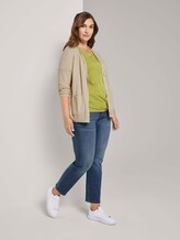 T-Shirt mit Knotendetail - Frauen - wood green melange T-Shirt mit Knotendetail - Frauen - wood green melange - 3 - My True Me