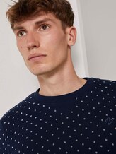 Gemustertes Sweatshirt - Männer - navy mini stripes print Gemustertes Sweatshirt - Männer - navy mini stripes print - 9 - TOM TAILOR Denim