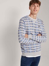 Gemustertes Sweatshirt - Männer - grey streaky stripe Gemustertes Sweatshirt - Männer - grey streaky stripe - 5 - TOM TAILOR Denim
