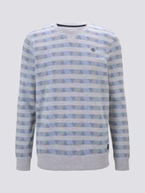 Gemustertes Sweatshirt - Männer - grey streaky stripe Gemustertes Sweatshirt - Männer - grey streaky stripe - 7 - TOM TAILOR Denim