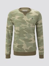 Gemustertes Sweatshirt - Männer - khaki stripe camou print Gemustertes Sweatshirt - Männer - khaki stripe camou print - 7 - TOM TAILOR Denim