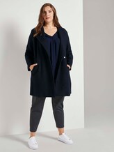 Langarmshirt mit Faltendetail - Frauen - Sky Captain Blue Langarmshirt mit Faltendetail - Frauen - Sky Captain Blue - 3 - My True Me