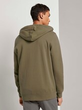 Kapuzen-Sweatjacke mit kleinem Print - Männer - Dry Greyish Olive Kapuzen-Sweatjacke mit kleinem Print - Männer - Dry Greyish Olive - 2 - TOM TAILOR Denim