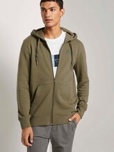 Kapuzen-Sweatjacke mit kleinem Print - Männer - Dry Greyish Olive Kapuzen-Sweatjacke mit kleinem Print - Männer - Dry Greyish Olive - 5 - TOM TAILOR Denim