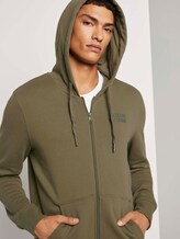 Kapuzen-Sweatjacke mit kleinem Print - Männer - Dry Greyish Olive Kapuzen-Sweatjacke mit kleinem Print - Männer - Dry Greyish Olive - 9 - TOM TAILOR Denim
